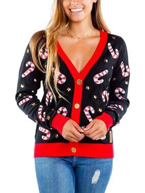 Cute Cardigan Ugly Christmas Sweater for Women | Fun Patterns & Animal Design